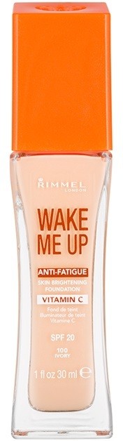Rimmel Wake Me Up frissítő folyékony make-up SPF 20 árnyalat 100 Ivory  30 ml
