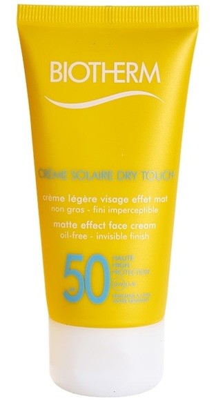 Biotherm Créme Solaire Dry Touch mattító napozó krém az arcra SPF 50  50 ml