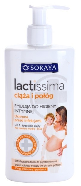 Soraya Lactissima emulzió intim higiénára terhesség idejére és kismamáknak  300 ml
