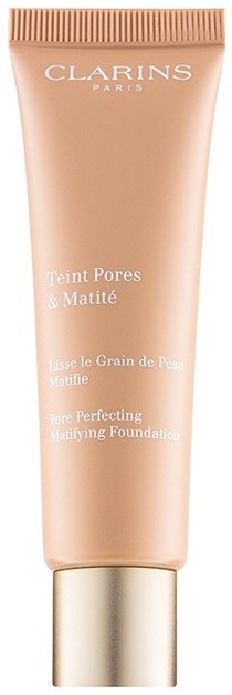 Clarins Pore Perfecting pórusösszehúzó mattító make-up árnyalat 03 Nude Honey 30 ml