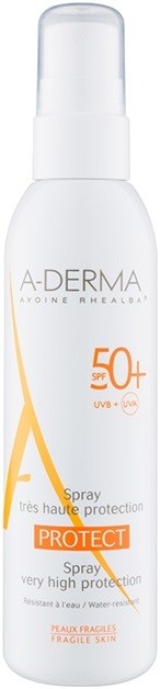 A-Derma Protect bőrvédő tej spray formában SPF 50+  200 ml