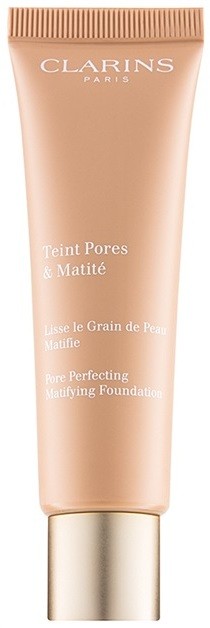 Clarins Pore Perfecting pórusösszehúzó mattító make-up árnyalat 04 Nude Amber 30 ml