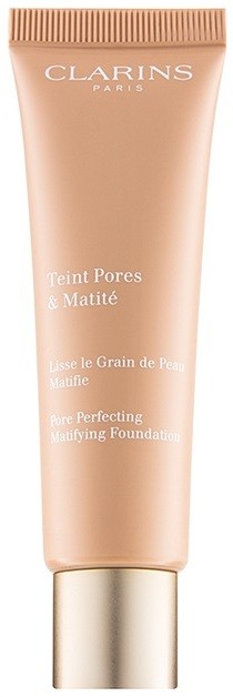 Clarins Pore Perfecting pórusösszehúzó mattító make-up árnyalat 02 Nude Beige 30 ml
