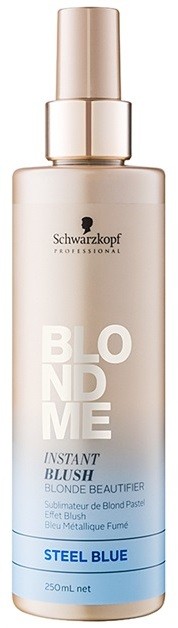 Schwarzkopf Professional Blondme tonizáló spray szőke hajra árnyalat Steel Blue  250 ml