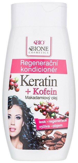 Bione Cosmetics Keratin Kofein regeneráló kondicionáló hajra hajra  260 ml
