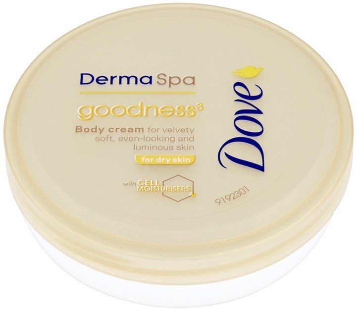 Dove DermaSpa Goodness³ testápoló krém a finom és sima bőrért  75 ml