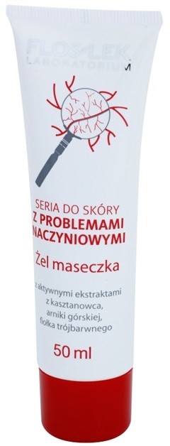 FlosLek Laboratorium Dilated Capillaries éjszakai zselés maszk a pirosodás redukálására  50 ml