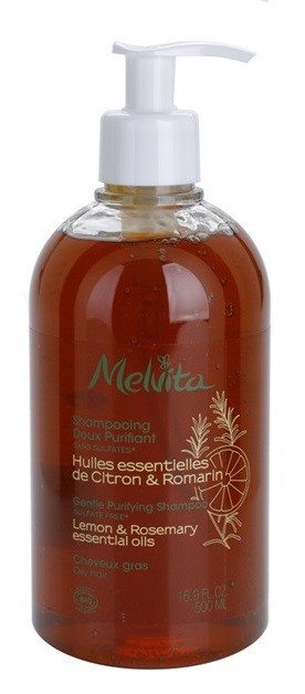 Melvita Hair finom állagú tisztító sampon zsíros hajra  500 ml