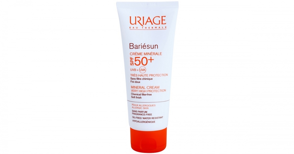 Uriage Bariésun ásványi védőkrém arcra és testre SPF 50+ vízálló  100 ml