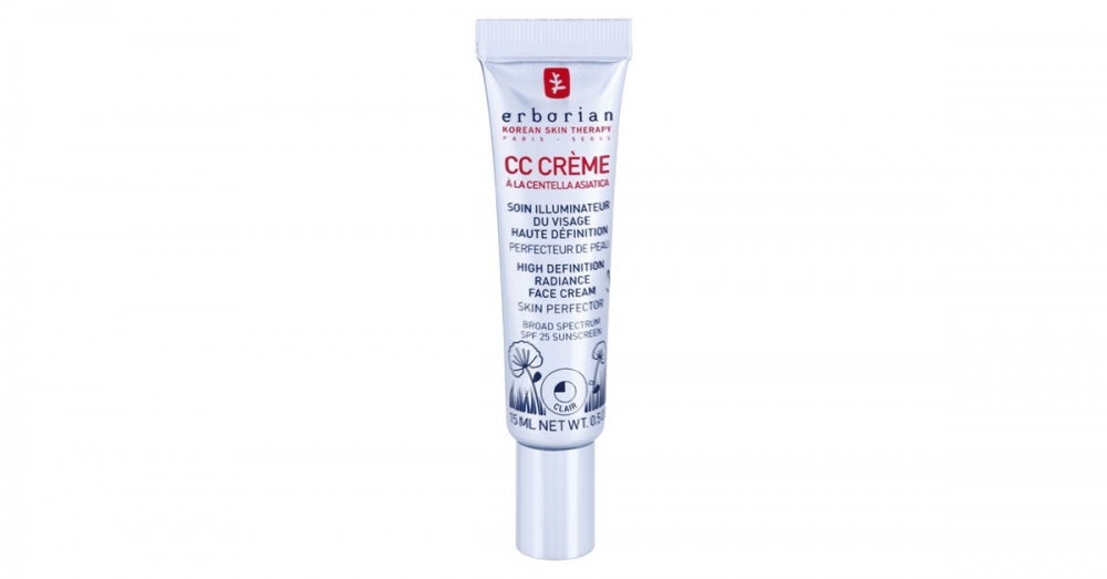 Erborian CC Cream Centella Asiatica Radiance arckrém bőrtökéletesítő SPF 25 kis csomagolás árnyalat Clair  15 ml