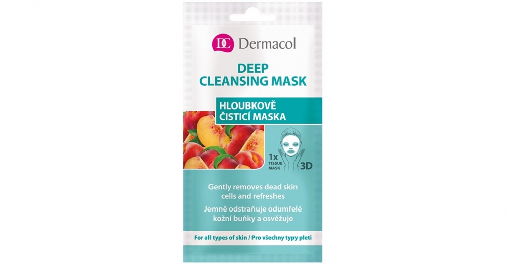 Dermacol Deep Cleasing Mask textil 3D mélytisztító arcmaszk  15 ml