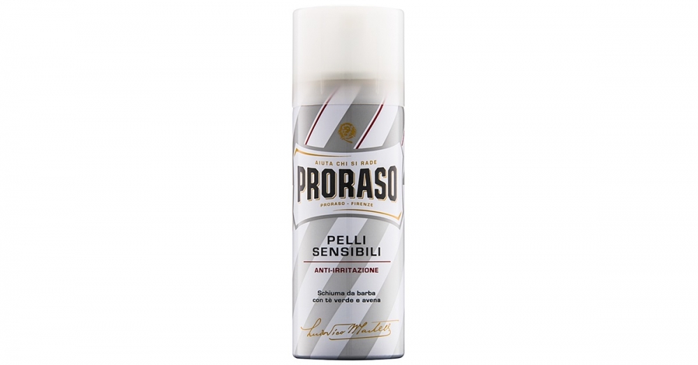 Proraso White borotválkozási hab az érzékeny arcbőrre  50 ml