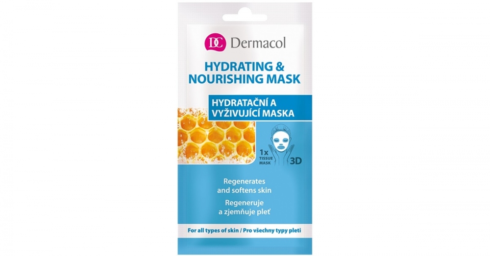 Dermacol Hydrating & Nourishing Mask textil 3D hidratáló és tápláló arcmaszk  15 ml