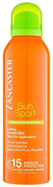 Lancaster Sun Sport hűsítő permet a testre napozáshoz SPF 15  200 ml