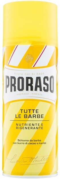 Proraso Yellow borotválkozási hab regeneráló hatással  400 ml