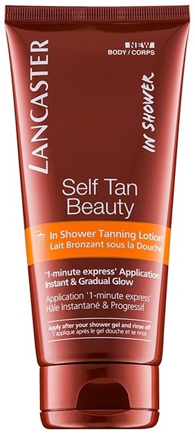 Lancaster Self Tan Beauty önbarnító testápoló tej zuhanyba a fokozatos barnulásért  200 ml