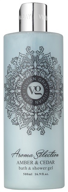 Vivian Gray Aroma Selection Amber & Cedar tusoló- és fürdőgél  500 ml