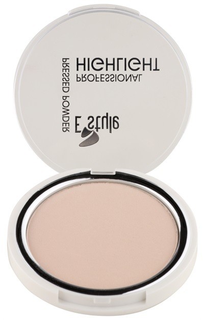 E style Professional Highlight kompakt púderes élénkítő arcra árnyalat 01 Pearl Dust 12 g