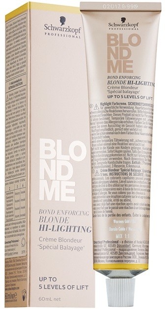 Schwarzkopf Professional Blondme élénkítő krém árnyalat H - Warm Gold  60 ml