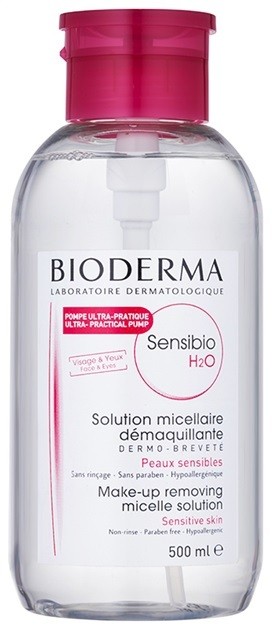 Bioderma Sensibio H2O micelláris víz érzékeny bőrre adagolóval  500 ml