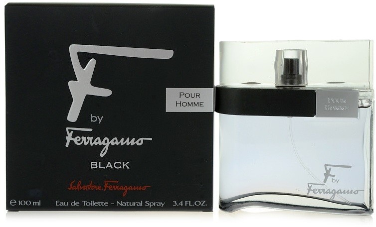 Salvatore Ferragamo F by Ferragamo Black eau de toilette férfiaknak 100 ml