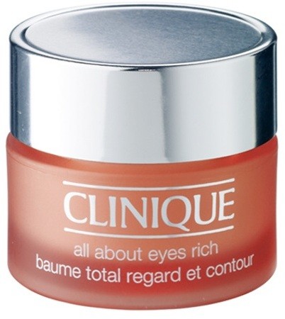 Clinique All About Eyes Rich hidratáló szemkörnyékápoló krém a duzzanatokra és a sötét karikákra  15 ml