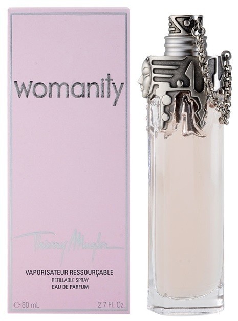 Mugler Womanity eau de parfum nőknek 80 ml utántölthető