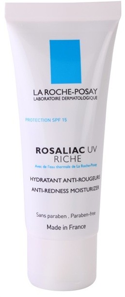 La Roche-Posay Rosaliac UV Riche Tápláló nyugtató krém érzékeny, pirosodásra hajlamos bőrre  SPF 15  40 ml
