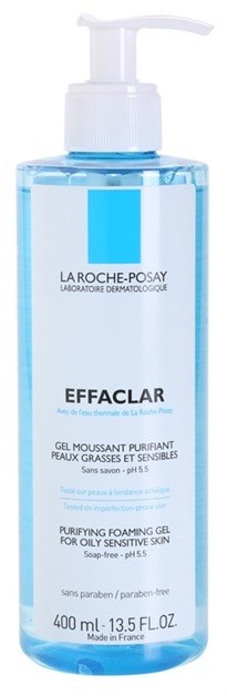 La Roche-Posay Effaclar mélyen tisztító gél zsíros és érzékeny bőrre  400 ml