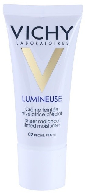 Vichy Lumineuse bőrvilágosító tonizáló krém száraz bőrre árnyalat 02 Peach/Peche  30 ml