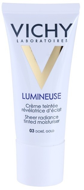 Vichy Lumineuse bőrvilágosító tonizáló krém száraz bőrre árnyalat 03 Gold/Doré  30 ml