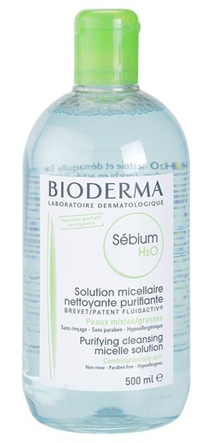 Bioderma Sébium H2O micelláris víz kombinált és zsíros bőrre  500 ml