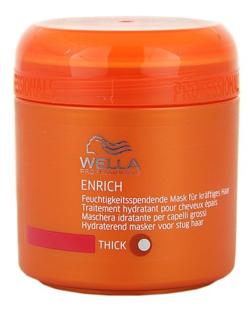 Wella Professionals Enrich hidratáló és tápláló maszk erős, vastag és száraz hajra  150 ml