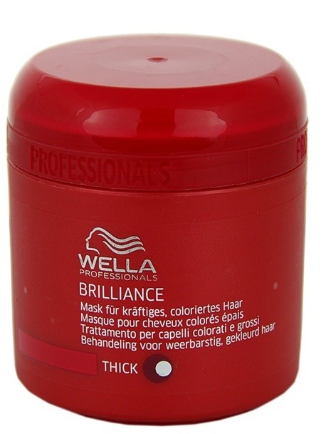 Wella Professionals Brilliance maszk a vastagszálú, festett hajra  150 ml