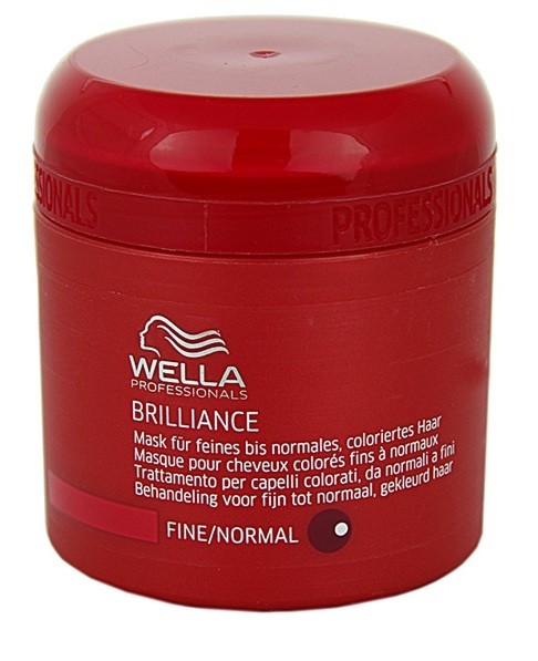 Wella Professionals Brilliance maszk a vékony szálú, festett hajra  150 ml