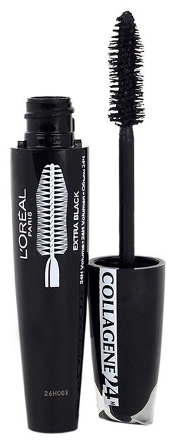 L’Oréal Paris Mega Volume Collagene 24h szempillaspirál a dús pillákért árnyalat Extra Black 9 ml