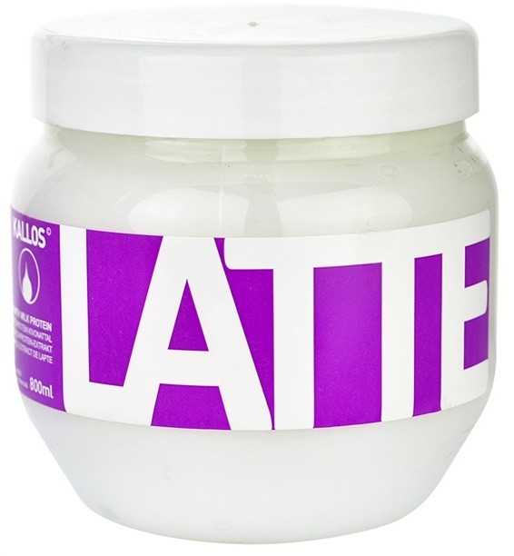 Kallos Latte maszk sérült, vegyileg kezelt hajra  800 ml