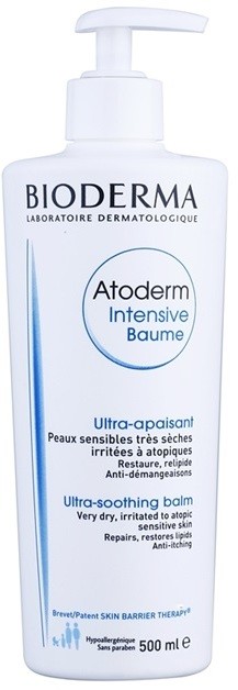 Bioderma Atoderm Intenzív nyugtató balzsam nagyon száraz, érzékeny és atópiás bőrre  500 ml