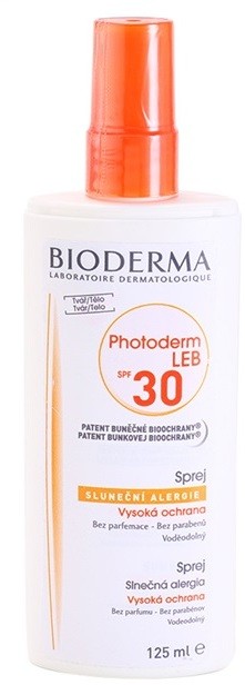 Bioderma Photoderm napozó spray napallergiás bőrre SPF 30  125 ml