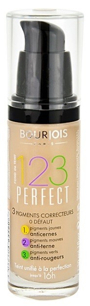 Bourjois 123 Perfect folyékony make-up a tökéletes küllemért árnyalat 55 Beige Fonce SPF 10  30 ml