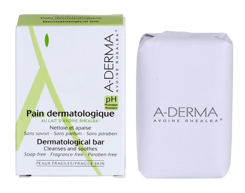A-Derma Original Care bőrgyógyászati tisztító szappan érzékeny, irritált bőrre  100 g