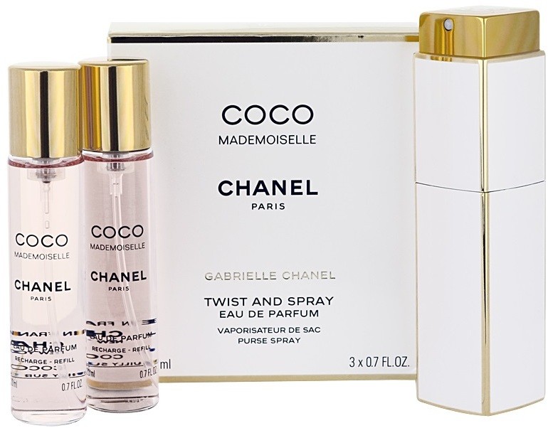 Chanel Coco Mademoiselle eau de parfum nőknek 3x20 ml (1x utántölthető + 2x utántöltő)