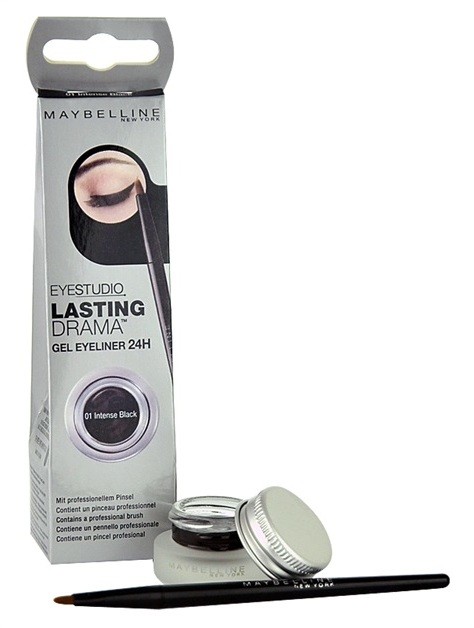 Maybelline Eyeliner Lasting Drama™ zselés szemhéjtus árnyalat 01 Intense Black 2,8 g