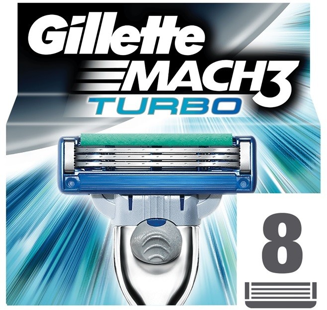 Gillette Mach 3 Turbo tartalék pengék 8 Ks