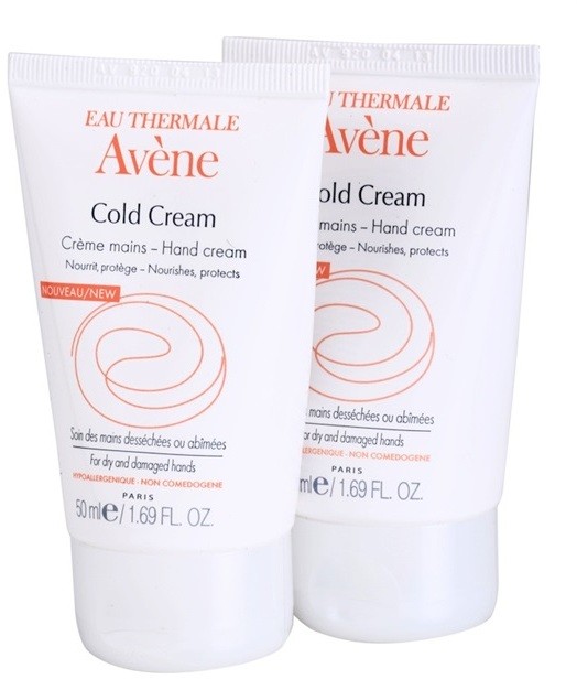 Avène Cold Cream kézkrém Száraz, nagyon száraz bőrre  2x50 ml