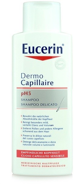 Eucerin DermoCapillaire sampon érzékeny fejbőrre  250 ml