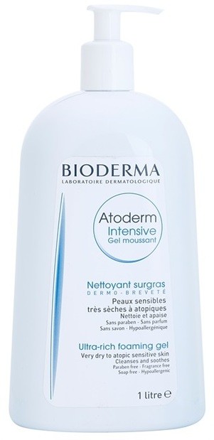 Bioderma Atoderm tápláló habos gél nagyon száraz, érzékeny és atópiás bőrre  1000 ml