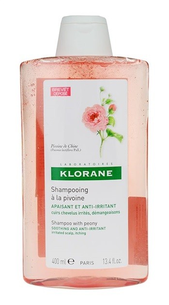 Klorane Peony nyugtató sampon érzékeny bőrre  400 ml