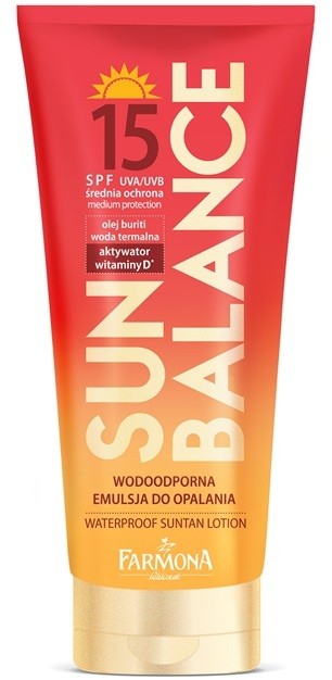 Farmona Sun Balance vízálló napozótej SPF 15  150 ml