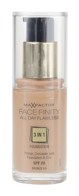 Max Factor Facefinity make-up 3 az 1-ben árnyalat 80 Bronze SPF20  30 ml